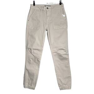 NWT MAVI JEANS IVY Mid Rise Slim Cargo Pants SIZE 27 x 28 Beige Joggers NEW